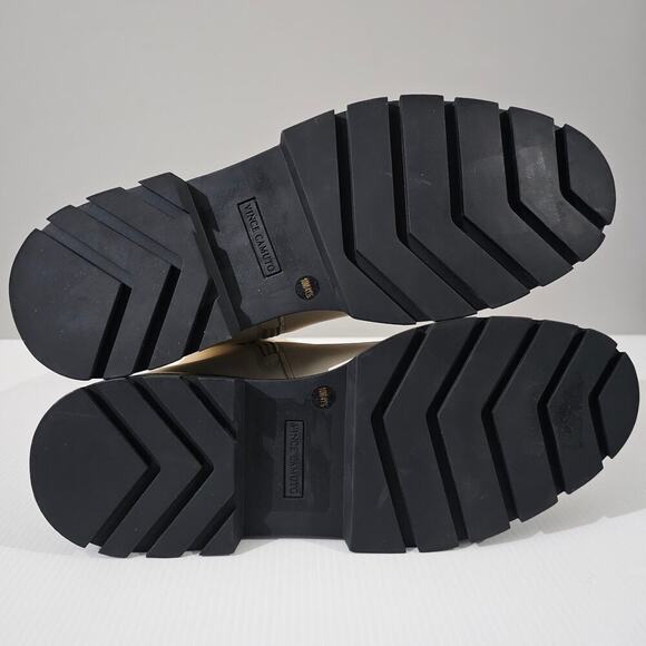 NEW Vince Camuto Neframes Ankle Boot Women 10 Cream Leather Chunky Sole Platform - Picture 14 of 16